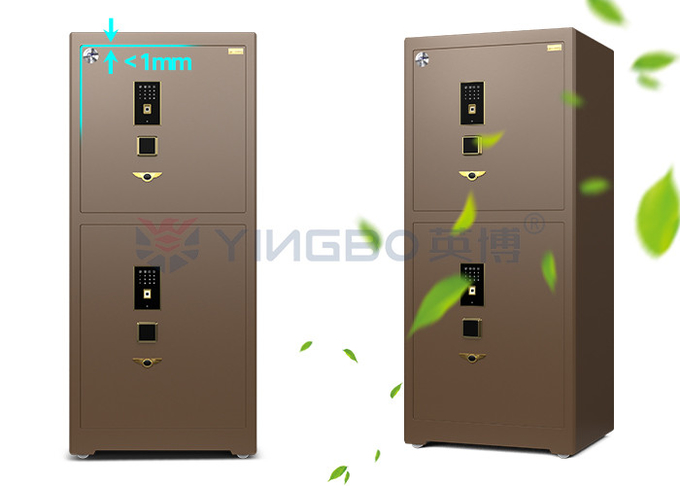 Double Compartment Jewelry Lock Box Fingerprint Lock H1680mm Safe Watch Box