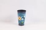Highly Durable Patio Metal Decor Vase Rustic Style Colorful Crafts