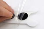Physiotherapy stimulator swallowing electrode pads with adhesive ge
