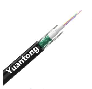 Quality Gyxtw Duct Fiber Optic Cable 8 Core Center Loose Tube Two Parallel Steel Wire wholesale