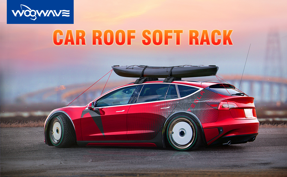 Portable Bag Included Woven Lable Logo Soft Kayak Roof Rack for All Cars