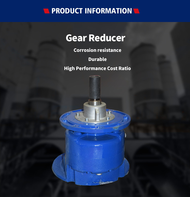 Gear Reducer 323mm Output And Input Flange Type With Output Shaft