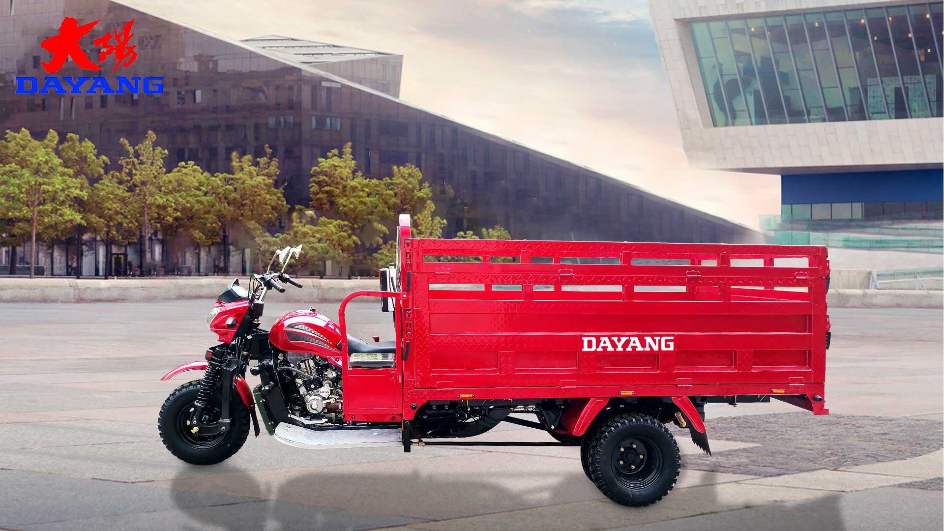 300cc Heavy Duty Q8 5 Wheels Motorized Cargo Tricycle for Passenger Transportation