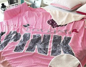 Quality Sherpa Screen Printed Blanket , Double Sided Flannel Blanket 100% Polyester wholesale