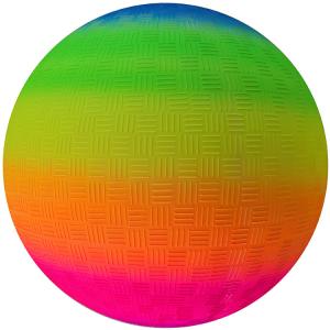 Quality Nontoxic Antiburst Rainbow Playground Ball , Multifunctional Rubber Play Ball wholesale