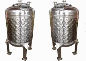 Quality Stainless Steel 250L Dimple Jacket Tank For Cooling wholesale