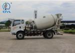 4X2 Light Cement Mixer Truck 4cbm Howo Concrete Mixing Truck 130hp