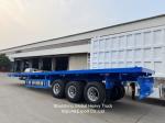 3 Axle 40ton 13.45m Wabco BPW Axles Air Suspension Flatbed Semi Trailer
