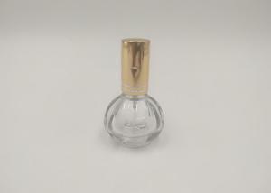 Quality Golden Spray Pump Perfume Glass Bottle Round With Customized Logos Printing wholesale