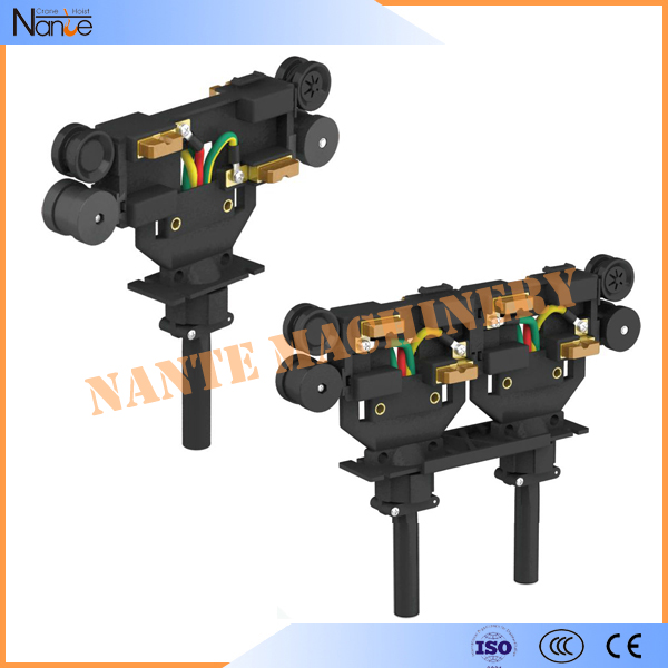 PVC Enclosed Conductor Rails , Self-Extinguishing Green Boxline