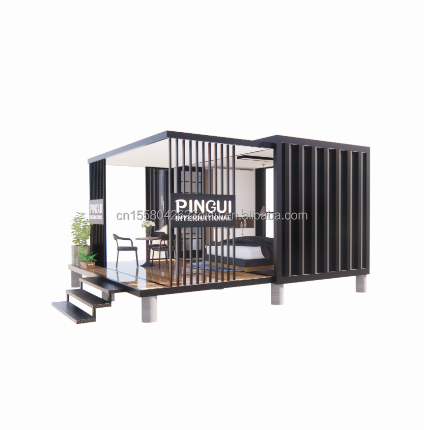 Finished Product 20ft Pop-up Container House with Customized Color and 50/75/100mm Wave Sandwich Panel