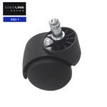 Nylon 50mm Swivel Chair Wheel Replacement Circlip / Thread Universal Caster