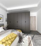 Portable Bedroom Furniture Closet Custom Open Design for Modern Villa Veneer
