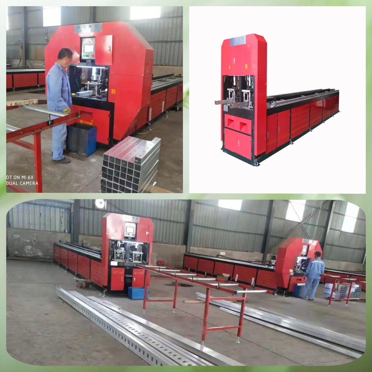 Automatic Guardrail Square Tube Shear And Punch Machine