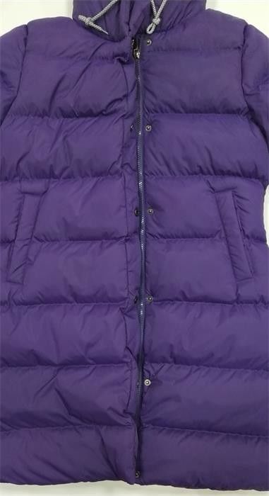 High Shine Longline Ladies Long Padded Waterproof Coats With Hood Lightweight