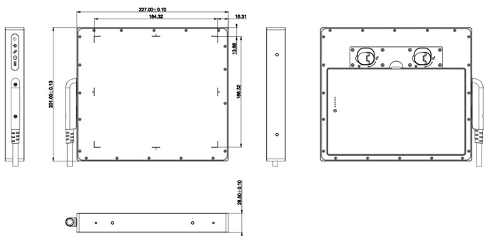 IGZO oxide sensor H1719HWN-GZ wireless flat panel detector