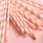 A Pointy End Paper Drinking Straws Disposable For Tea Coffee