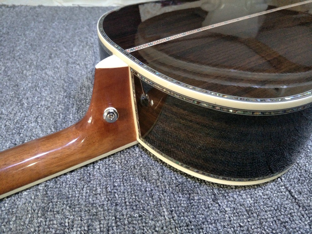 39 inches ooo45s Acoustic Guitar Top AAA Solid Red Cedar Abalone Binding Body With Fishman Pickups Rosewood fingerboard