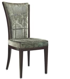 Quality Elegant Black Powder Coating Upholstery Dining Chair for Restaurant wholesale