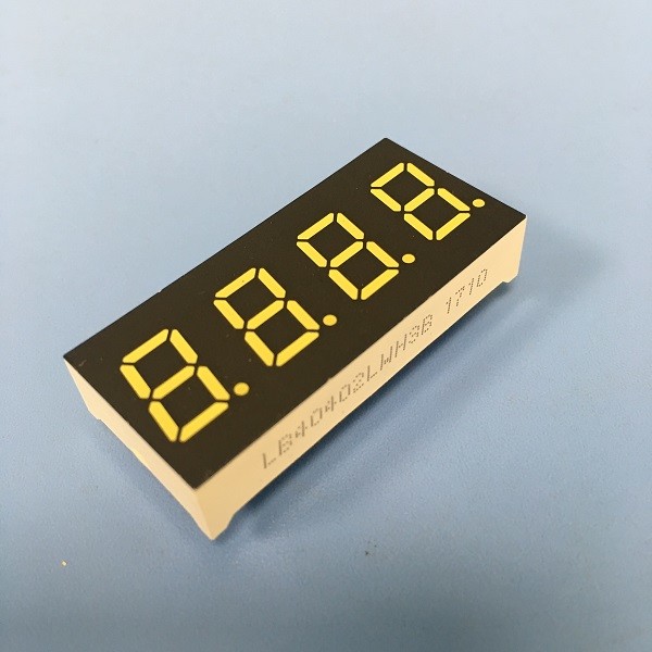 Ultra White 0.4 Inch 4 digit 7 Segment LED Display Common Cathode For Instrument Panel