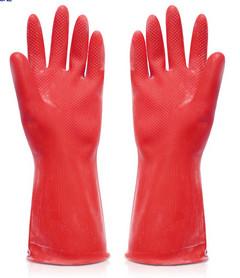 Quality Household Cleaning Latex Gloves , Silicone Dishwashing Kitchen Rubber Gloves wholesale