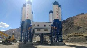 Quality Dust Proof Concrete Batching Mixer , Twin Shaft Forced Central Mix Concrete Plant wholesale