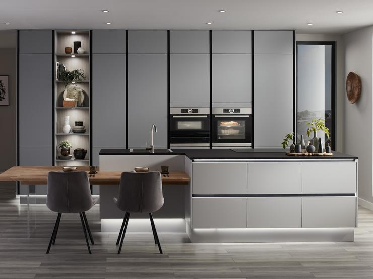 Blum Hardware Customized Waterproof Matte Kitchen Cabinets for Modern Kitchen Design