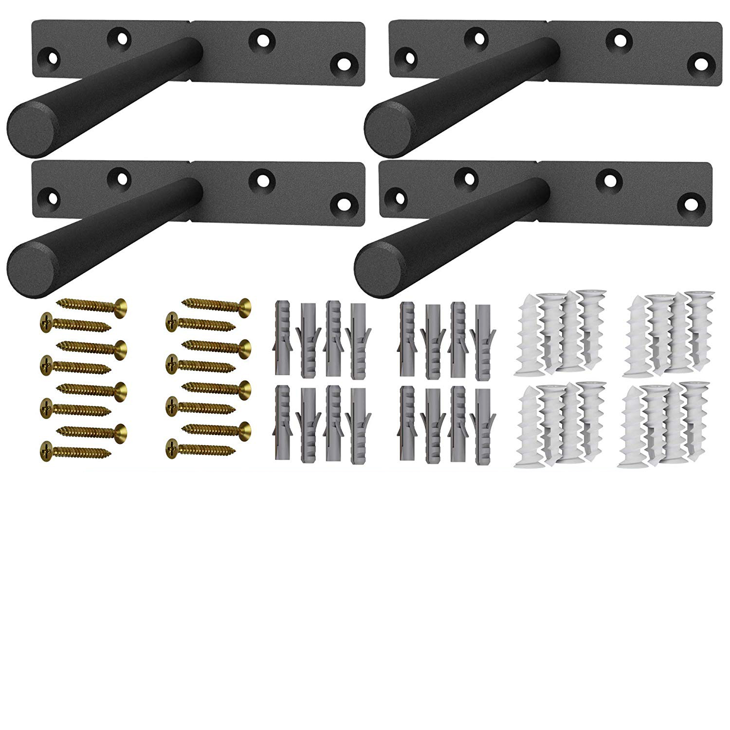 Wall Mounting Metal Shelf Brackets with Deep Drawing Process and Invisible Structure