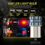 100% Canbus Bau15S Ba15S T25 1156 LED Bulb 900Lm 3030 Chips 6LED 12V Brake Turn