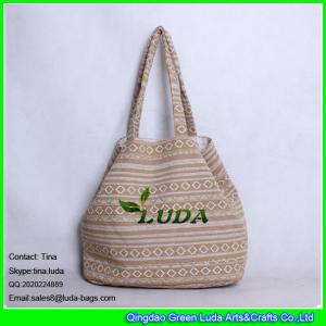 Quality LUDA Large canvas shopping bag enthic fabric lady shoulder tote bags wholesale
