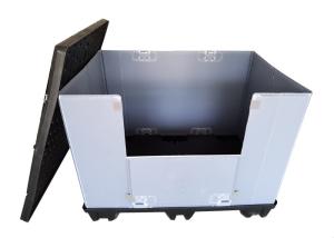 Quality Megapack HDPE Lid PP Honeycomb Pallet Sleeve Box wholesale