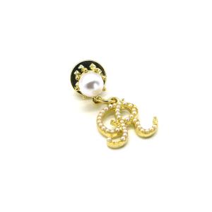 Quality Alloy Collar Lapel Pin Claw Inlaid Pearl Gold Silver Color OEM wholesale