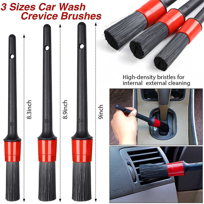 Coral Fleece Car Detailing Brush Auto Upholstery Brush For Dashboard Ac Cleaning