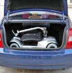 4 Wheel Fold Up Motorised Mobility Scooter 7km/h 24V 12Ah Lead Acid Gel Battery