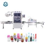 Tins Cans Shrink Sleeve Labeling Machine Automatic Round Bottles Shrink Sleeve