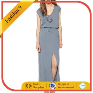 Quality Long Drawstring Maxi Dress wholesale
