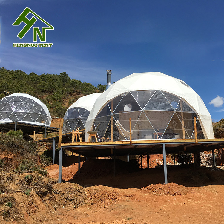 3~6 Person Dome Tent Outdoor Hotel Glamping Geodesic Dome Tent