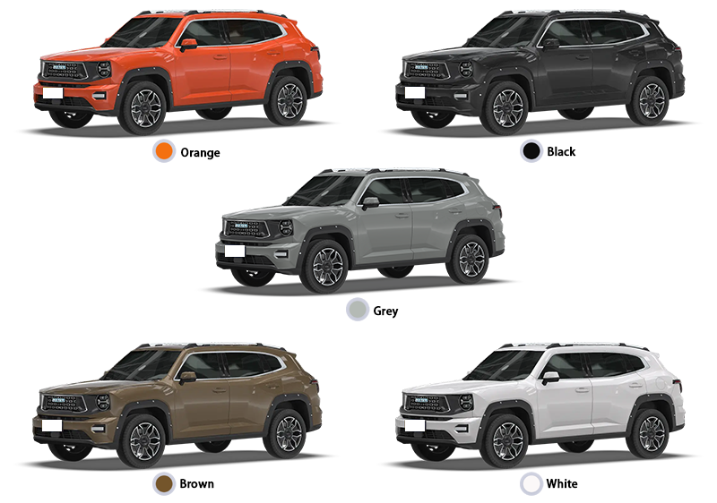 Orange Color 5-Seater Haval Dargo SUV Mid Size Plug In Hybrid SUV
