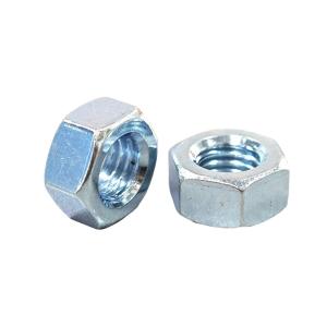Quality Blue Zinc Carbon Steel Hex Nut Metric Measurement For General Industry Needs wholesale