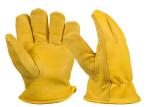 Cow Upper Yellow Leather Driving Gloves Industry Hand Protection Gloves