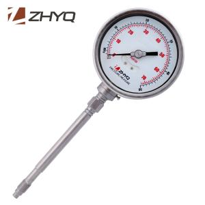 Quality Rigid Stem Bourdon Tube Pressure Gauge For Rubber Plastic Machinery wholesale