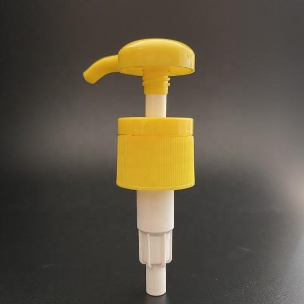 28mm Lotion Pump for Plastic Bottle Screw Lock Lotion Dispenser Pump ISO