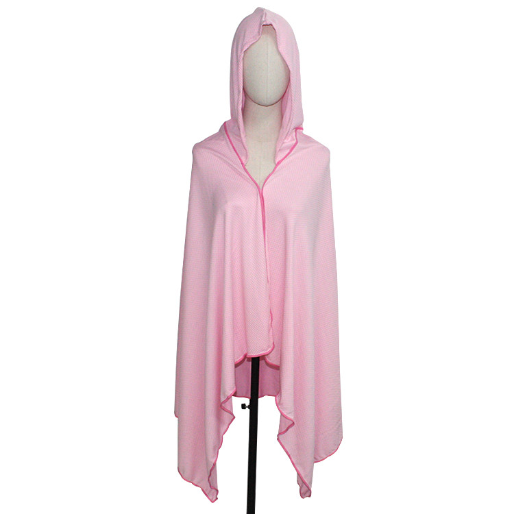 Customized Hooded Changing Microfiber Poncho Towel For Adults