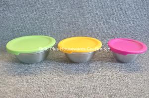 China 6pcs Big Capacity Stainless Steel Kitchen Mixing Bowl Set Non Toxic on sale
