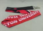 Celebration Promotional Lanyards Printing Stain Material Neck Ribbon With Twist