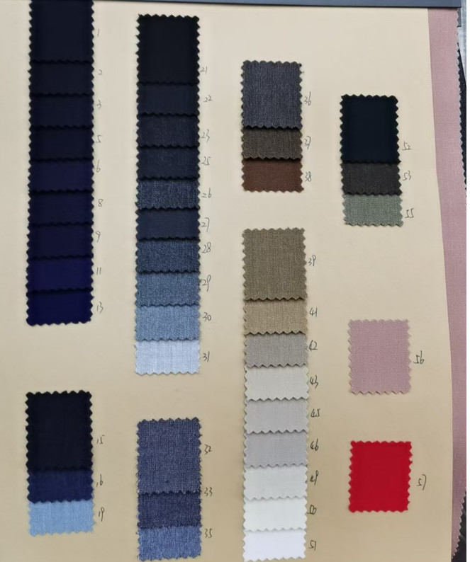62% Polyester 29% Rayon 4% Spandex Fabric Teryene Blend Suit Fabric