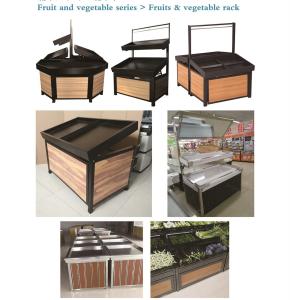 Quality 2 Layer Shop Fruit Vegetable Display Rack Customized Logos / Shape wholesale