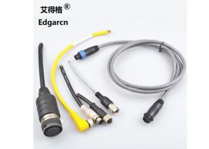 Quality Injection Custom Molded Cable Assemblies , M12 Waterproof Cable Connector wholesale