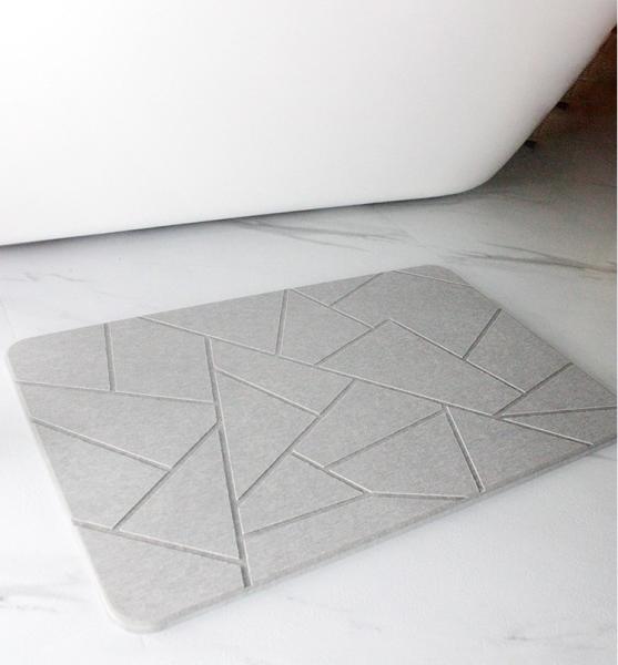 Quick Drying Diatomaceous Earth Shower Mat Modern Design for Super Absorbent