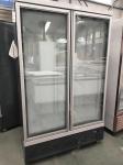 Double door glass door stainless steel air-cooled large capacity beverage